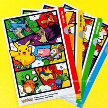 포켓몬스터 캐릭터 클리어 홀더 파일 5p세트(랜덤발송) 129426