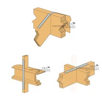 일자평철 일자우금 보강평철 연결철물 목조주택자재, 스트롱타이/STA48/MG