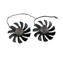 쿨러 2 개/몫 95mm 팬 교체 Zotac GeForce GTX 1070Ti 1080 Ti GTX1070 GTX1080Ti AMP Edition 그래픽 카드 온도, LOGO