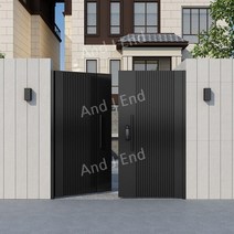 철문 차고 전원주택 주차장 대문 제이앤 출입문 양방향 학교 시골 별장 단지 주물담장 이중문 스테인레스, D. 스타일14/1평방