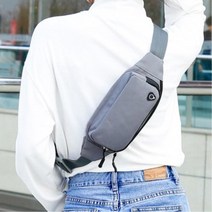 가볍고 심플한 여행 외출 운동 웨이스트 슬링백 5색