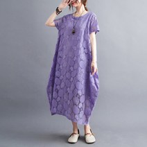 Girl Wow 원피스 왕언니 빅 사이즈 루즈 여름 쿨링 원단 한복 티