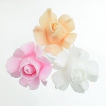 [캔들이케아] 팝콘 플라워 스틱 화이트 핑크 오렌지(3개입), 오렌지