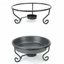 23.5cm 높은 피자팬 워머기 고체알콜 스탠드 14호 SET, 단품