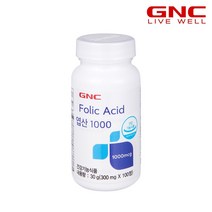 [GNC] 엽산 1000 (100정) 100일분, 단품, 단품