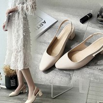 여자스트랩힐 2컬러 1P 캐주얼 직장인 결혼식 구두