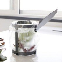 철제 원형 휴지통 주방 음식물 찌꺼기 비닐 쓰레기통