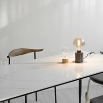 [우드올렌스] 퓨로 포세린식탁 스타투아리오 4인 세라믹식탁 테이블 스틸다리, 화이트(사각타입)