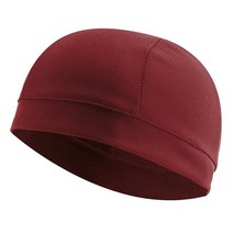 여름 헬멧 라이너 캡 통기성 빠른 건조 스포츠 비니 남성 여성 달리기 승마 bandana headscarf 스카프 모자 후드 머리띠, 스타일1 레드
