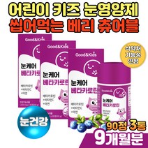 눈건강 베타카로틴 비타민C 과일 야채 혼합 키즈영양제 효소처리스테비아 블루베리 농축 분말 가루 변성전분 이소말트 항산화 면역기능 어두운곳 눈케어 맛있게 씹어먹는 츄어블