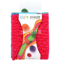 바른생활 광수세미 4매 /폴리에스테르/주방수세미, 1개, 4개입