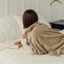 무릎 와플 쿠션담요 극세사 담요 유모차 블랭킷 이불 캠핑 사무실