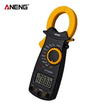 측정 ANENG DT3266F 미니 디지털 멀티미터 암페어 전기 클램프 미터 ACDC, 협동사, 노란색