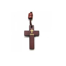 나무 십자가 목걸이 cross jesus 기독교 선교 전도 용품 교회 악세사리 선물