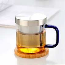 사마도요 내열유리 티머그 S049 350ml, 02_블루핸들