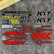 반사 헬멧 스티커 바이저 윈드실드 유리 모토 GP 렌즈 데칼 레이싱 바이크 오토바이 액세서리 SHOEI HJC KYT 용 자동차 자전거, [05] kyt 1