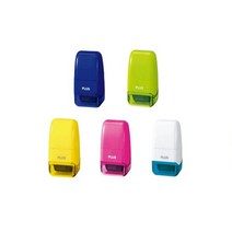 PLUS 플러스 개인정보보호스탬프 롤러 케시퐁 미니 IS-520CM-KR, 화이트