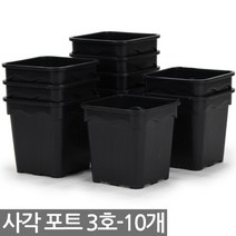24구 사각포트 연결구 - 모종판 포트 모종 트레이 재배 씨앗 연결포트 다육포트 묘목 모판 화분 다육이, 06_세인_사각포트(3호) x 10개