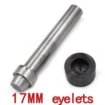 아일렛 펀치 도구 리벳 버클 바느질 수리 도구 가죽 다이 금속 구멍 버클 핸드 노크, 17mm