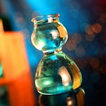 폭탄주 유리잔 펍 술집 아구아밤 데낄라 위스키 쏘맥, 컵 홀더가 있는 6개의 컵