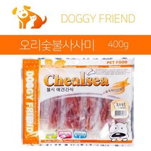 도기프렌드 첼시 애견간식 오리숯불 사사미 400g 영양죽 영양간식 강아지영양죽 단호박죽 건강모래 닭고, 1