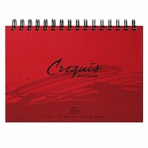 삼원 아트크로키 하드커버 B6 105g 80매 장미색 크로키 드로잉북, 단품