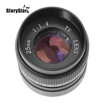 TV 25mm f/1.4 렌즈 소니호환 니콘 캐논 펜탁스 후지 m4/3 nx용 C 마운트 TV/CCTV/시네마 카메라 F1.4, 04 Nikon1 (N1)