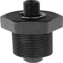 Kipp 03092-1903AJ Steel Indexing Plungers E Style Threaded Pin Locking Pin Hardened Inch 1/4-28, 1, 24 mm Length, 1/4-28 Thread,
