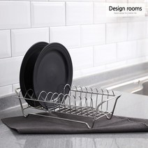 디자인룸즈 [디자인룸즈] 심플 스텐 접시꽂이 11p