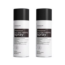 COBOTOR 방수스프레이 옥상방수액 1 + 1 건물 옥상 콘크리트 깨진 벽 방수 450ml 그레이 화이트 블랙 투명, 2개