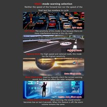 RAD2000 레이더 신호 감지 음성 경고 자동차 속도계 차량 경보 시스템 액세서리, 한개옵션0