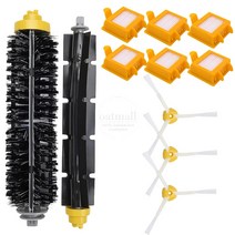 IROBOT ROOMBA 770 780 790 700 시리즈 액세서리 예비 부품 용 진공 청소기 브러시 사이드 HEPA 필터, Set 4