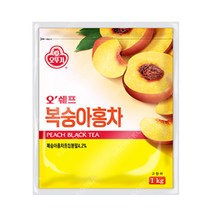 오뚜기 오쉐프 복숭아홍차 1kg 1개 아이스티 에이드 음료