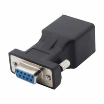 DB9 RS232 암 포트-RJ45 커넥터 카드 직렬 포트 확장기-LAN CAT5 CAT6 RJ45 네트워크 이더넷 케이블 어댑터