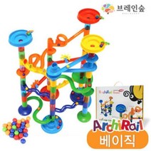 아키레일 교구 아기교구 베이직 레일블럭 칼라구슬 43개 25개, 본 상품 선택하기, 1개
