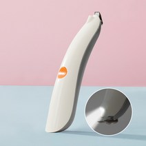 강아지 고양이 반려견 반려묘 미니 클리퍼 트리머 애견용 미니 충전식 이발기, 화이트 그레이