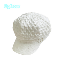 Ofaour 리즈꼬미 여성 봄가을 돔형 주름 벙거지 클래식 캐쥬얼 베레모자 스트릿 헌팅캡 썬캡 A23022001