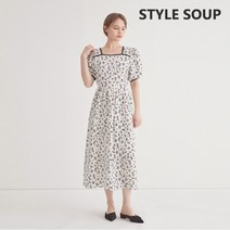 숲 라인 포인트 롱 원피스(SY5OPE2)