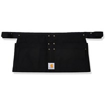 Carhartt 칼하트 덕 웨이스트 유틸리티 간이 캠핑용 작업용 앞치마, 미디움, 블랙