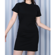 [파라노말샵] 비비드 슬림 반팔 미니 원피스()