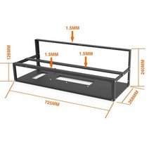 PC 케이스 12 gpu open mining frame rig case 3 rig, 12 GPU 마이닝 케이스