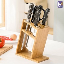 MCOMPANY 칼 꽂이 걸이 싱크대 주방 거치대 보관함 칼블럭 식칼 중식도 과도 칼집 원목 보관 도마 정리대 키친 수납 우드 진열대 부엌 칼통 소형 가정용 [유나 칼꽂이], 유나 칼꽂이