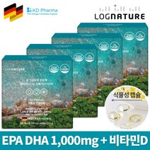 로그네이처 KD파마 초임계 알티지 오메가3 식물성캡슐 EPA DHA 1000 비타민D, 60정, 4개