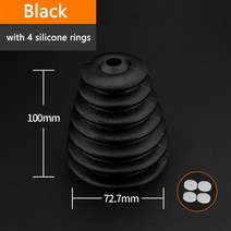 공구전기 드릴 먼지 고무 충격 해머 집진기 방진 장치 4 밴드와 전동 공구 액세서리, 03 Black, 03 Black