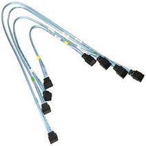Supermicro CBL-0186L 4X Right Angle SATA Cable CBL-0186L 56 45.5 35 23CM SATA CBL Set of 4 PB Free, 1