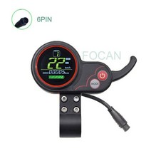 바이크열선그립 전기 자전거 액세서리 lcd 디스플레이 5pin 6pin 방수 케이블 lh100 s880 for electric bike electric scooter 24 36, 6핀 남성