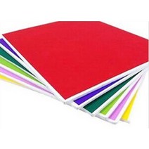 8절 칼라우드락 5T 29x44cm 스치로폼 판넬 보드롱 원단보드, C-33하늘