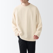 무인양품 MUJI 남성 태번수 저지 긴소매 티셔츠 ABC08ZZZ
