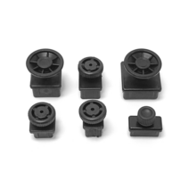 사각 파이프 조절발 PVC 높이조절발 10개, 조절발 사각 40x40 / 10개