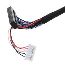 10.1-18.4 인치 LED LCD 패널 R2LB용 I-PEX 20453-040T-11 40Pin 2ch 6bit LVDS 케이블, 한개옵션0